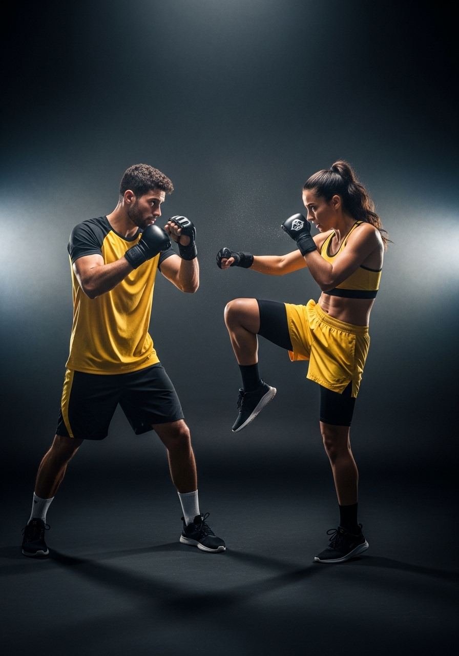 Muay Thai and boxing training at JP Fitness Studio